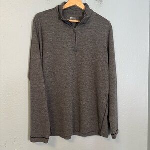 Brooks Brothers Jersey Gray Quarter Zip Pullover‎